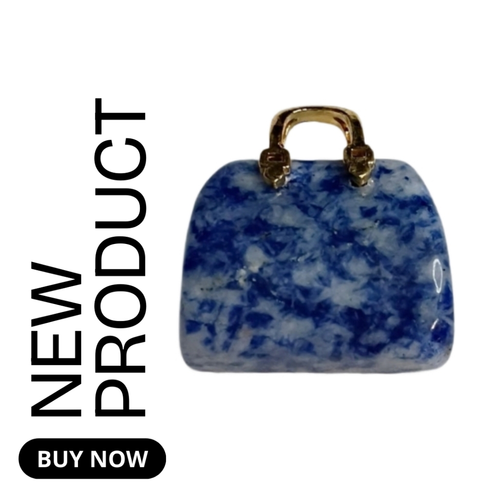 NEW Marbled Sodalite Blue Mini Handbag